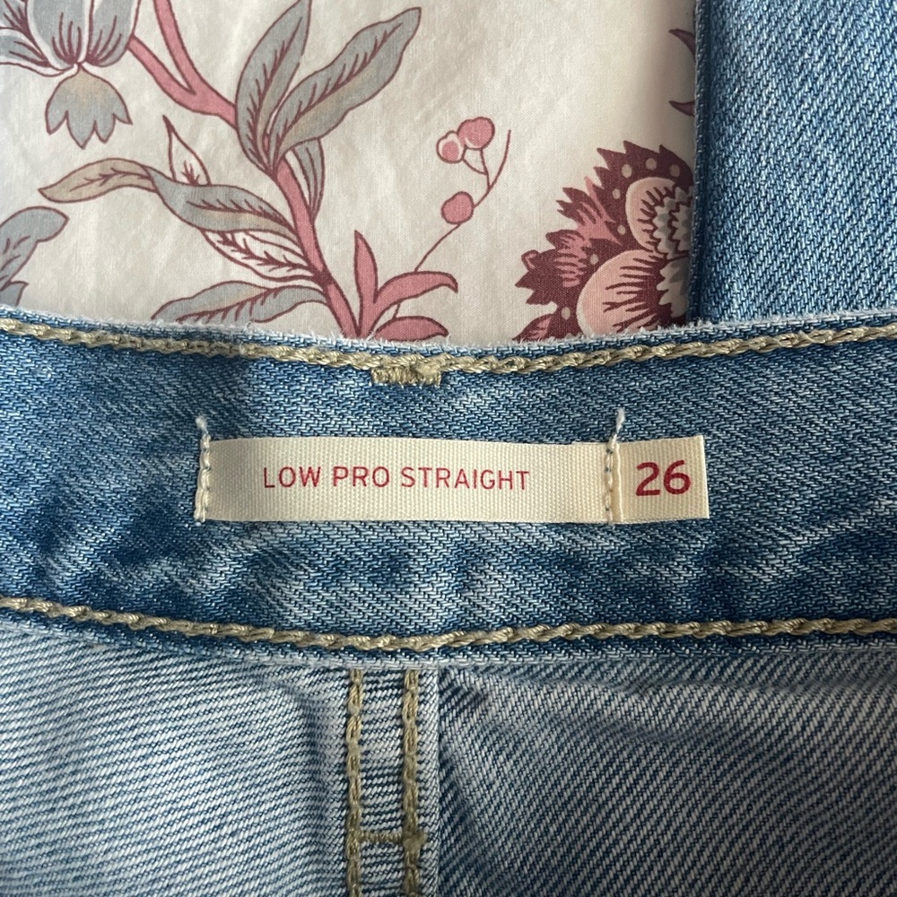 Levi’s Low Pro Straight Charlie Try Medium Baggy Loose Relaxed 90s Jeans Y2K 26 - Picture 10 of 15